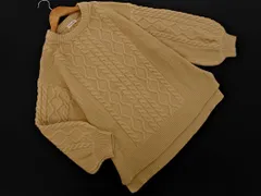 SM2 サマンサモスモス ウール混 ケーブル編み ワイド幅 ニット セーター sizeF/ベージュ ◇■ レディース