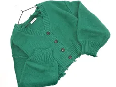 INGNI イング ダメージ加工 Vネック ニット カーディガン sizeM/緑 ◇■ レディース