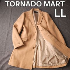 【TORNADO MART】トルネードマート 秋冬 チェスターコート LL ベージュ ウール 毛 比翼ボタン メンズ ロングコート 大きいサイズ