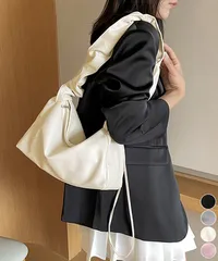 ギャザーショルダーバッグ ドロストバッグ