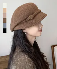 ベレー帽 起毛 ハット レディース 秋冬