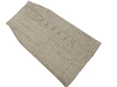 VIS ビス チェック ラップ風 ロング スカート sizeS/茶 ◇■ レディース