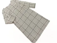 MACKINTOSH PHILOSOPHY マッキントッシュフィロソフィー ウール混 グレンチェック Iライン ワンピース size38/白ｘ黒 ◇■ レディース