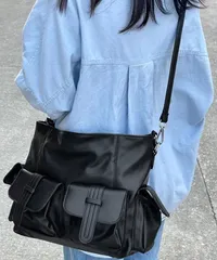 マルチポケットショルダーバッグ 斜めがけ