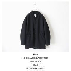 colon コロンCBL-1 ウールツイルブルゾン ブラック - メルカリ