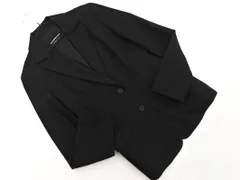 STRAWBERRY-FIELDS ストロベリーフィールズ ウール混 ストライプ テーラード ジャケット 黒 ◇■ レディース