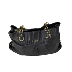 コーチ COACH チェーンデザイン レザーハンドバッグ レディース ONE SIZE 