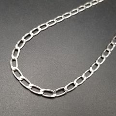 シルバー925 イタリア製 フィガロチェーンネックレス 約60cm 13.3g 