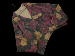 ZARA ザラ フラワープリント ニット カーディガン sizeM/グレー ◇■ レディース