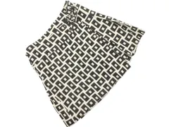 GRACE CONTINENTAL グレースコンチネンタル ウール100% ミニ 巻き ラップ スカート size38/白ｘ黒 ◇■ レディース