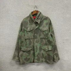 ヴィンテージ ミリタリー カモフラ ストリート ジャケット L M06905