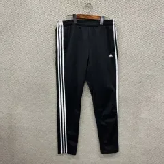 アディダス 3本線ロゴ 起毛 トラックパンツ ジャージ XL A01917