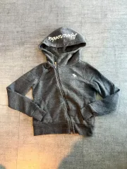 Abercrombie アバクロンビー ピンターカルy2k 斜めジップ ボヘミアン フードジップアップ