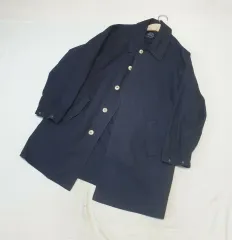 ハブヘッド ネイビー コットン コート