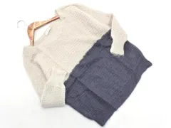 JOURNAL STANDARD ジャーナルスタンダード モヘヤ混 バイカラー ニット セーター グレー ◇■ レディース
