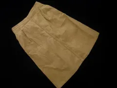 earth music&ecology アースミュージック＆エコロジー コーデュロイ Aライン 台形 スカート sizeS/ベージュ ◇■ レディース