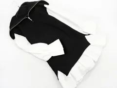 DURAS デュラス ニット フェイクレイヤード カットソー sizeF/白ｘ黒 ■◇ レディース