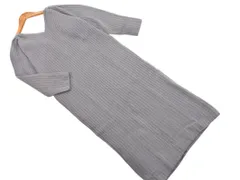 IENA イエナ ウール混 Vネック ロング ニット ワンピース size36/グレー ◇■ レディース