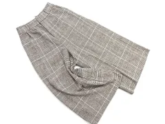 INGNI イング グレンチェック ガウチョ パンツ sizeＭ/黒ｘベージュ ◇■ レディース