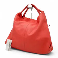 FURLA フルラ ワンショルダー ハンドバッグ ショルダーバッグ レザー 本革 イタリア製 大容量 A4収納可能 肩掛け 通勤通学 オレンジ 橙