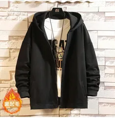 パーカー 裏起毛 アウター 長袖 ジャケット メンズ トップス 暖かい 秋 冬 ジップアップ おしゃれ 部屋着 グレー ブラック