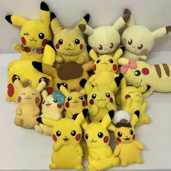 ◆ 【ジャンク品】 16点 まとめ商品 ポケットモンスター ピカチュウ ぬいぐるみ ② 初期タグ 当時物 あり 現状品 5.4kg