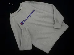Champion チャンピオン プリント トレーナー スウェット sizeXL/グレー ◇■ レディース