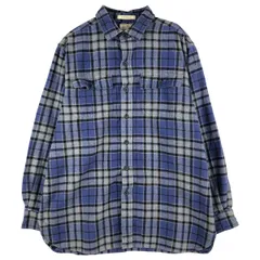 古着 エルエルビーン L.L.Bean 長袖 フランネルチェックシャツ メンズL相当/eaa602640