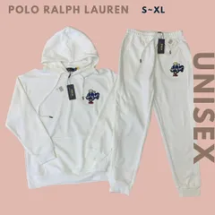 POLO Ralph Lauren ポロベア フーディー フードパーカー+スウェットパンツ メンズ レディース ユニセックス パンツ セットアップ 上下セット トレーナー スウェットシャツ 長袖 ホワイト スエット