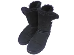 UGG Australia アグ オーストラリア ベイリーボタン ムートン ブーツ size23/黒 ◇■ レディース
