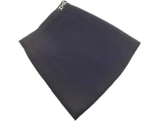 KUMIKYOKU 組曲 ウール混 リバーシブル 巻き ラップ スカート size2/紺 ◇■ レディース