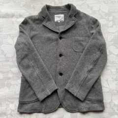 CLOSET CLASSICS ニットジャケット S 日本製 ウール混 杢グレー