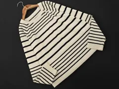 MACPHEE マカフィー トゥモローランド ウール混 ボーダー ニット セーター sizeS/白ｘ黒 ◇■ レディース