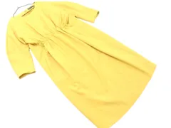 NOBLE ノーブル ウール混 Iライン ワンピース size36/黄 ◇■ レディース