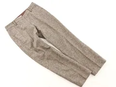 NATURAL BEAUTY BASIC ナチュラルビューティーベーシック ウール混 クロップド パンツ sizeS/茶 ◇■ レディース