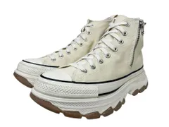 CONVERSE (コンバース) ALL STAR TREKWAVE Z HI オールスター 厚底 ハイカットスニーカー トレックウェーブ 1SD838 28.0cm US9.5 バターホワイト メンズ/028