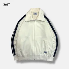 80s ASICS track jacket vintage y2k ホワイト M