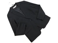 NATURAL BEAUTY BASIC ナチュラルビューティーベーシック ウール混 テーラード ジャケット sizeS/紺 ◇■ レディース