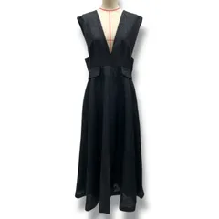 ROPE ロペ ペイズリー柄ジャンパースカート ワンピース ノースリーブ フレア 後ろファスナー GGE-33390-B 黒 ブラック 38サイズ レディース 秋 冬 ゴーゴー古着久喜倉庫店 23 No.北1290