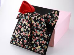 高級結び帯 薔薇 黒 - メルカリ