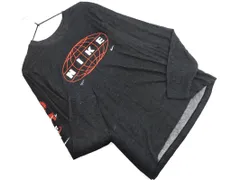 NIKE ナイキ ロゴ プリント 長袖 Tシャツ sizeL/黒 ◇■ メンズ