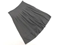 UNTITLED アンタイトル タック Aライン 台形 スカート size2/グレー ■■ レディース