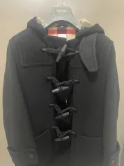 バーバリー ウール ブレンド ダッフル コート ブラック 48 サイズ