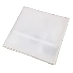 エルメス ハンカチ コットン100% ホワイト レディース【AFB56】