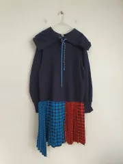 LUCKY CHOUETTE ラッキーシュエトゥ レディース コットン ビック襟 ロング ONE PIECE 66