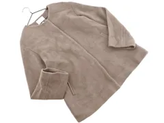 BEAUTY & YOUTH ビューティ&ユース ユナイテッドアローズ ウール混 ノーカラー ハーフ コート sizeM/グレージュ ◇■ レディース