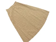 BEAUTY & YOUTH ビューティ&ユース ユナイテッドアローズ ウール混 チェック フレア スカート sizeS/ベージュ ◇■ レディース