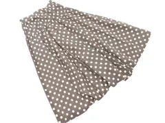 Apuweiser-riche アプワイザーリッシェ ドット ロング スカート size1/ブラウンｘ白 ■■ レディース