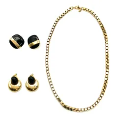 Monet モネ 3点 セット まとめ ピアス ネックレス ヴィンテージ アクセサリー