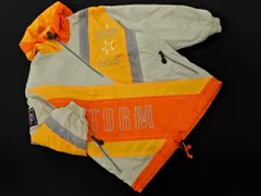 DESCENTE デサント スキー スノーボード ハーフジップ 中綿 ジャケット size9/オレンジｘ黄ｘグレー ◇■ レディース